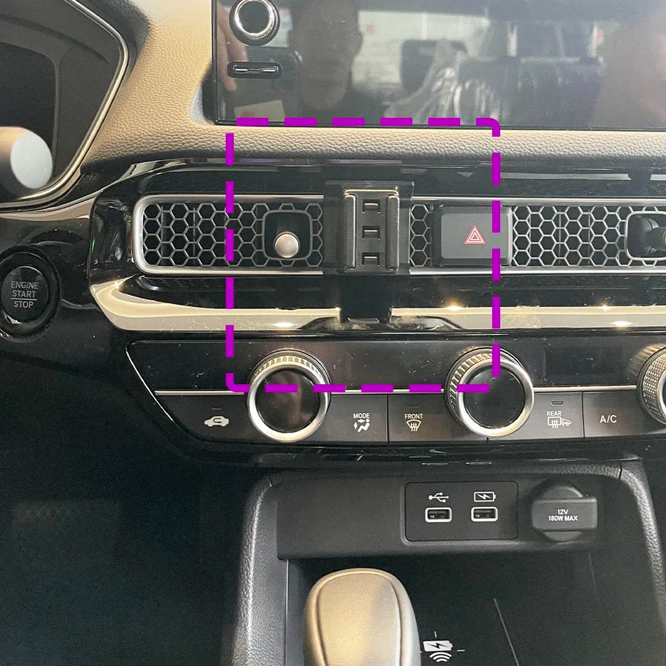 Honda Civic 11:e generationens trådlösa laddningshållare för biltelefon