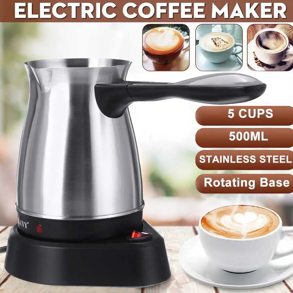 HAOYUNMA 500ml Portable Electric Espresso Machine
