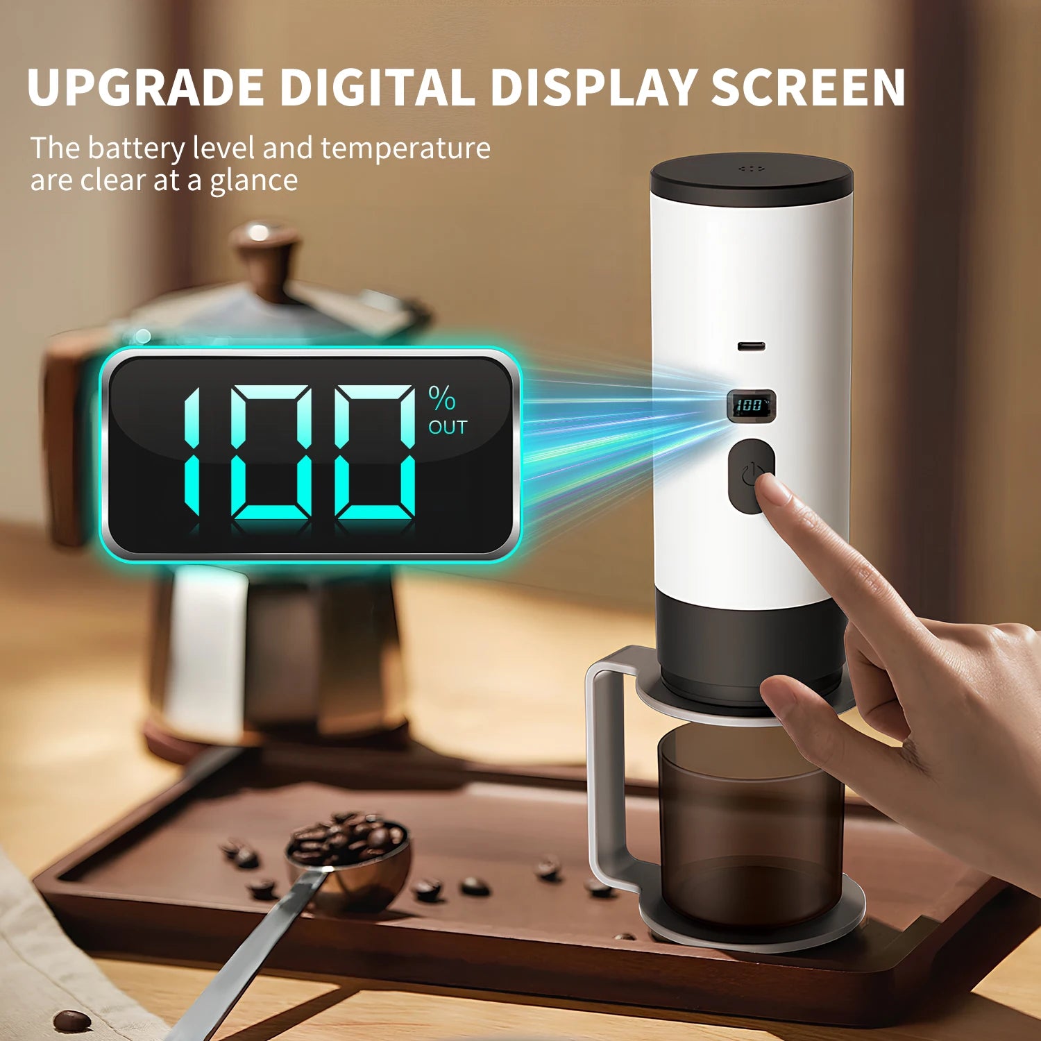 2025 New Portable Capsule Coffee Machine &ndash; High Pressure Brewing with Touch Screen Display