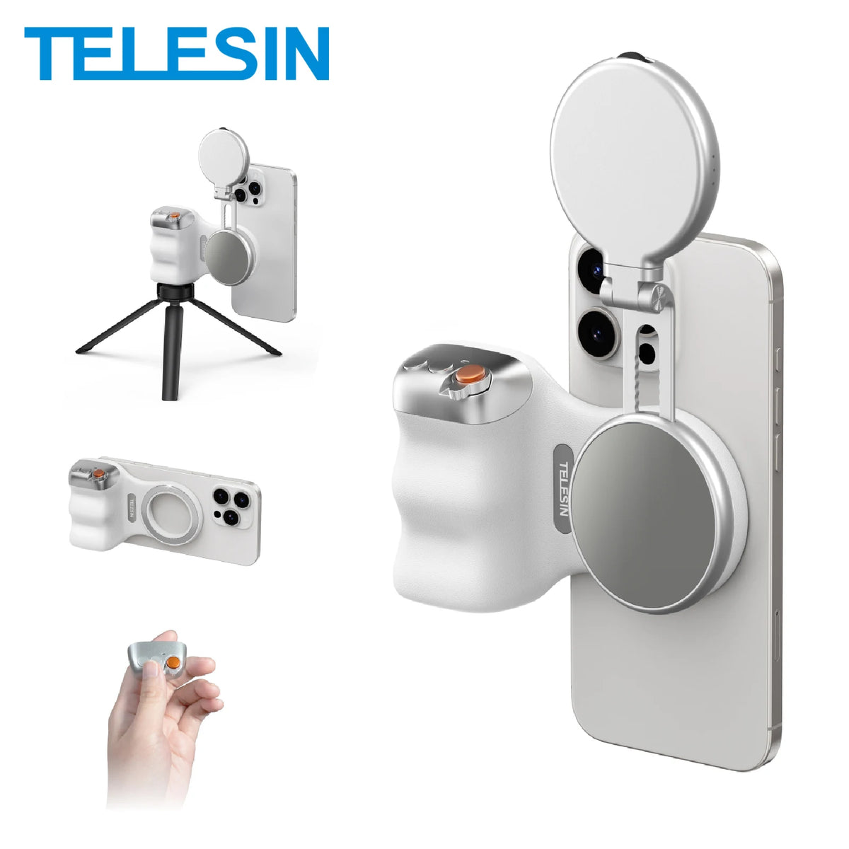TELESIN P1-MP-10 Hand Grip &ndash; Magnetic Remote Control