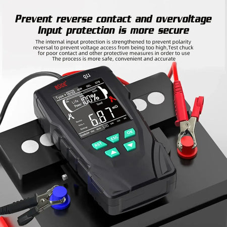 BSIDE Q11 Car Battery Tester 12V 24V Lead Acid Capacity