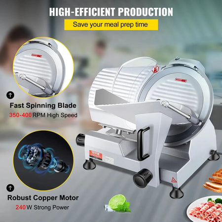 Commercial Meat Slicer 10 Inch Blade Electric Deli Slicer