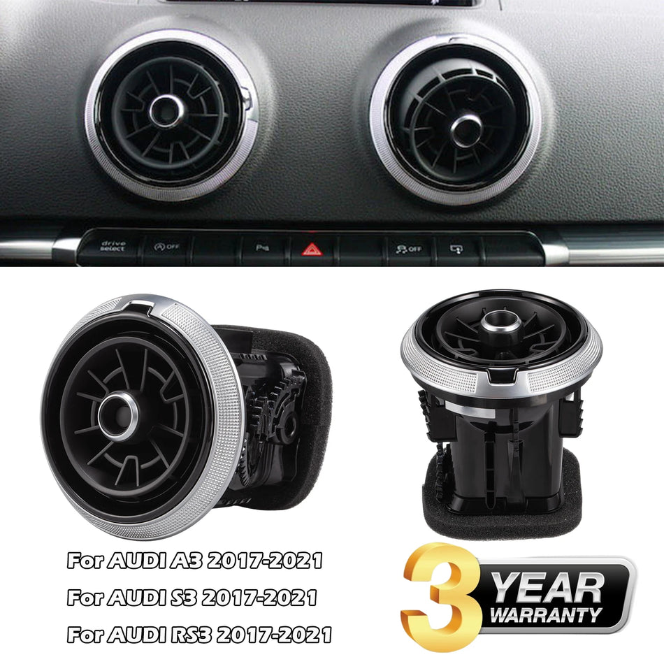 Priekinis oro ventiliacijos angos dangtelis Audi A3 S3 RS3 Sportback 8V 2017-2021 81A plastikinis guminis pakeitimas