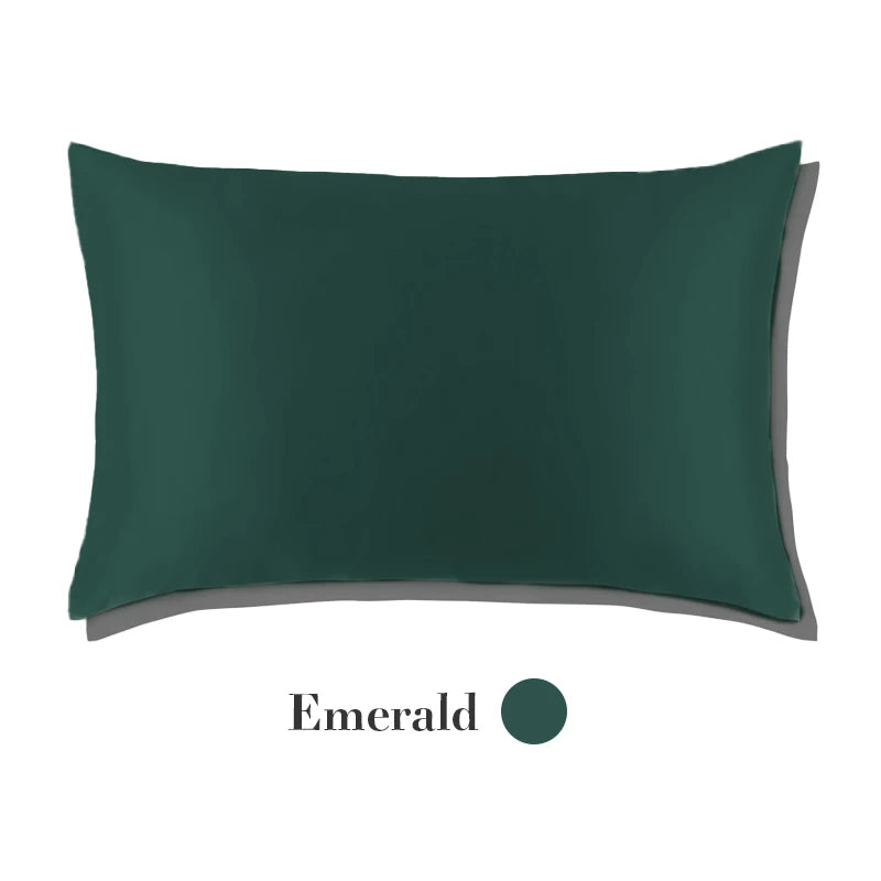 Natural Mulberry Silk Pillow Case &ndash; Luxurious Comfort and Softness Emerald / 50x70cm
