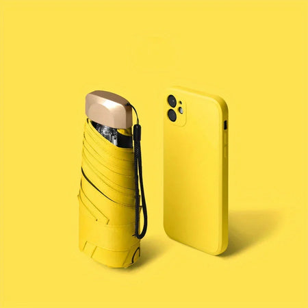 Xiaomi Outdoor Mini Sun Umbrella - UV Protection, Ultralight &amp; Foldable Yellow