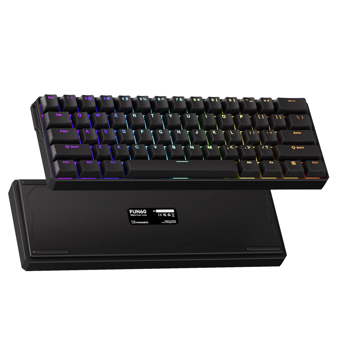 Akko MonsGeek FUN60 Ultra Mechanical Gaming Keyboard &ndash; Rapid 8K Trigger with Magnetic Switch