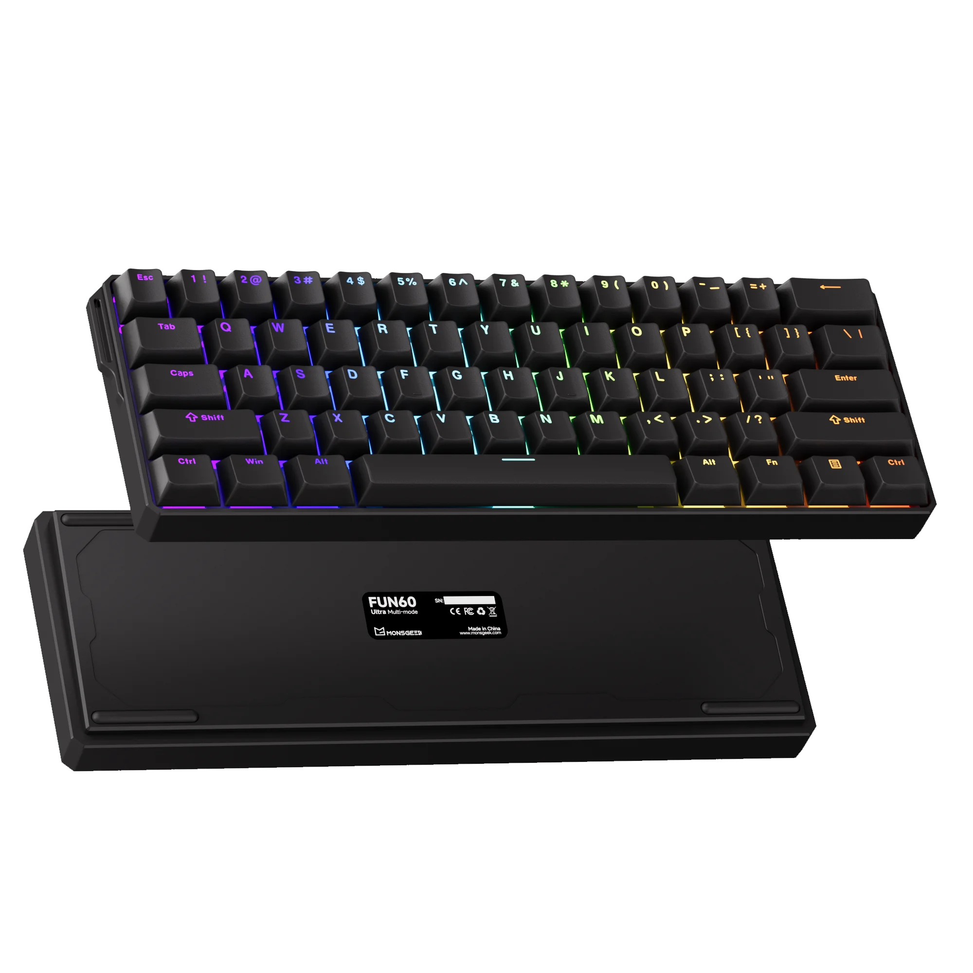 Akko MonsGeek FUN60 Ultra Mechanical Gaming Keyboard &ndash; Rapid 8K Trigger with Magnetic Switch