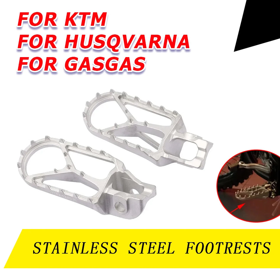 KTM EXC voetsteunen roestvrij staal voor crossmotoren enduro