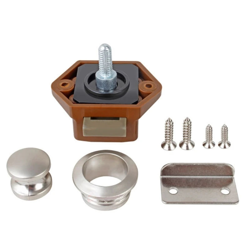 Camper Car Push Lock 20mm - Secure RV, Boat, and Caravan Furniture