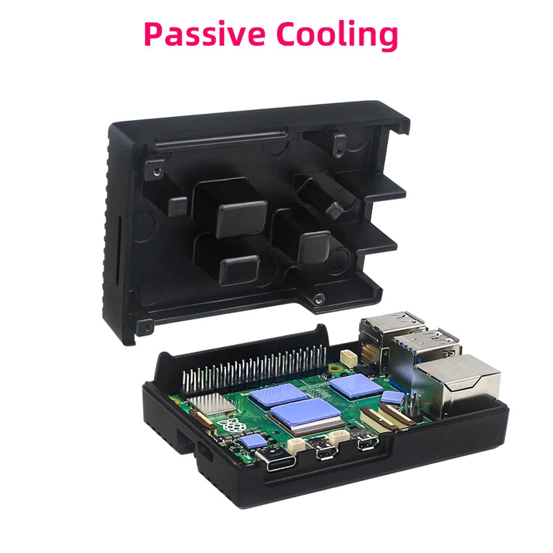 Raspberry Pi 5 Aluminum Case &ndash; Passive Cooling with Silent Heat Dissipation