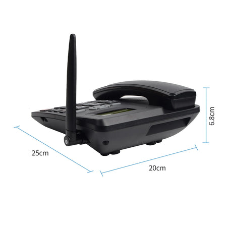 Cordless Phone with Dual SIM 2G, GSM Support, Antenna, Radio, Alarm