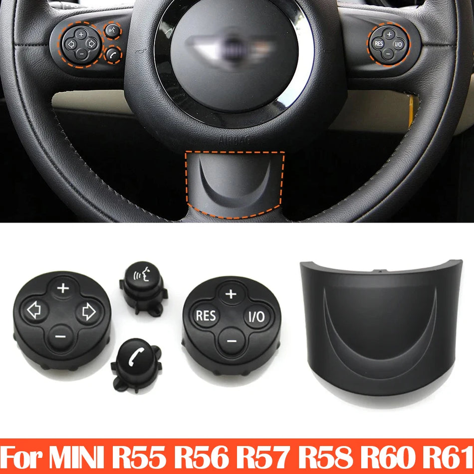 BMW Mini Cooper Steering Wheel Volume Button Cover With Cruise Control Trim
