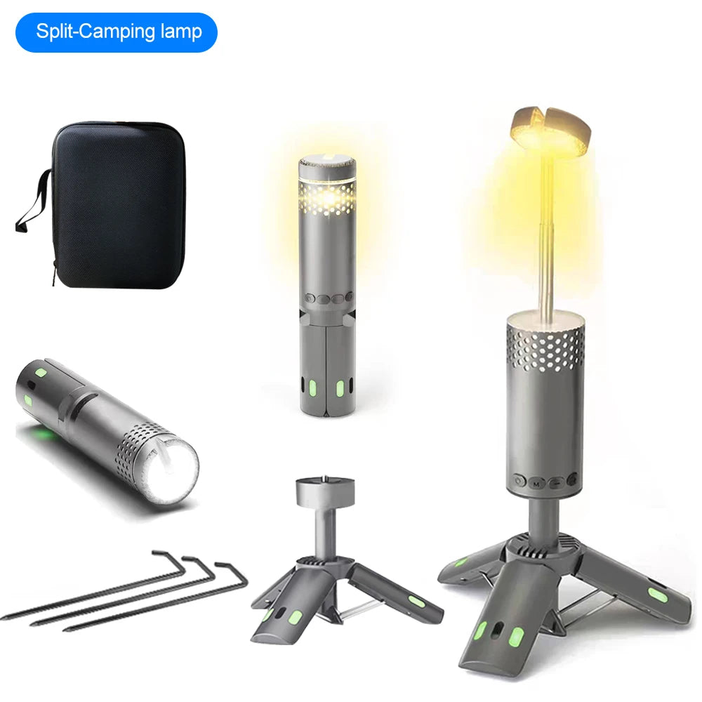 Upgraded Camping LED Telescopic Flashlight &ndash; Versatile Portable Illumination Upgraded Sliver
