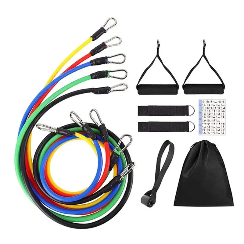 11pcs Resistance Band Set With Rope-Portable Full Body Kit 11 pieces / 11