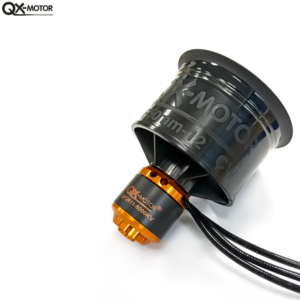 QX-MOTOR 50mm EDF QF2611 12 Blades Ducted Fan &ndash; Low Noise