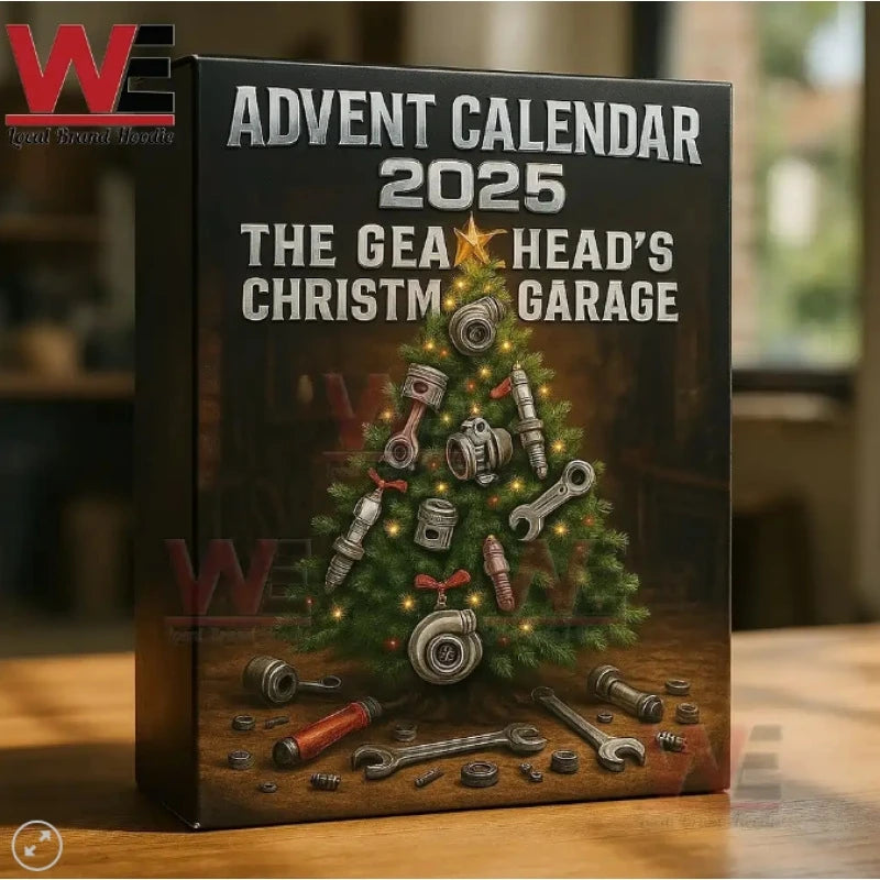Calendario de Adviento para Amantes de los Coches y Mecánicos, Cuenta Regresiva de Navidad, Hecho de Plástico para el Garaje