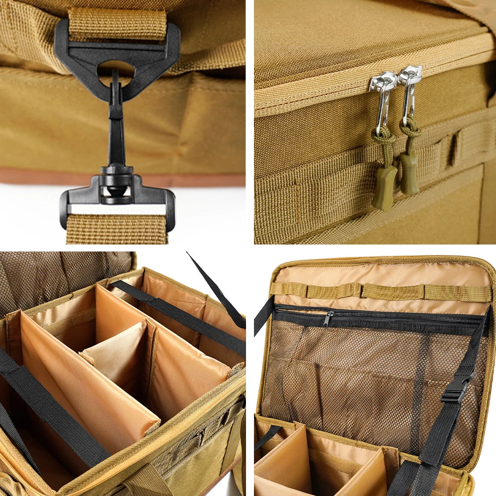 Large Zipper Camping Bag - Anti Crash Storage Organizer