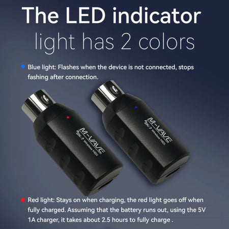 M-VAVE SK7 2.4GHz Wireless MIDI Adapter &ndash; Ultra Low Latency