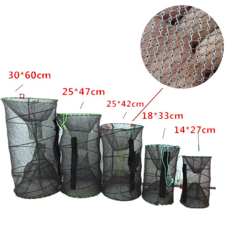 Durable Folding Fishing Mesh Cage for Crabs, Lobsters &amp; Fish