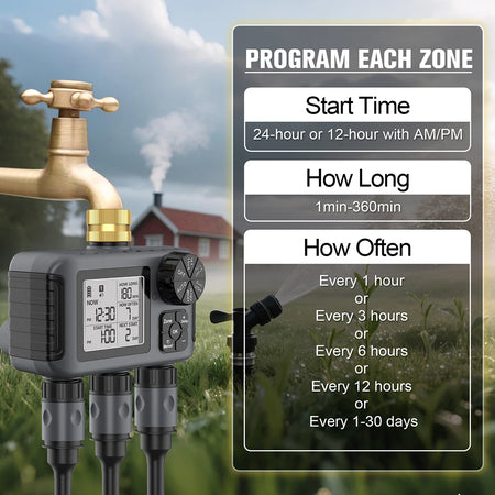 3/4 Inch Automatic Water Timer &ndash; Smart Irrigation System
