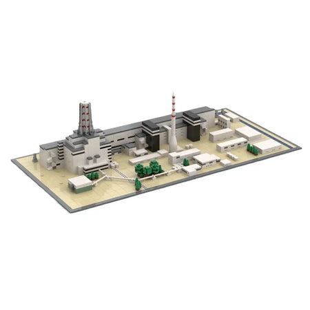 Chernobyl Nuclear Power Plant Building Blocks - MOC-124446 Famous Architectural Model 1488 PCS / PDF Manual