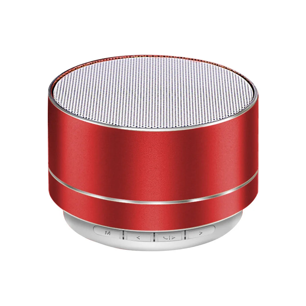 A10 Mini Portable Bluetooth Speaker - Compact Wireless Subwoofer for Outdoor and Home Use Red