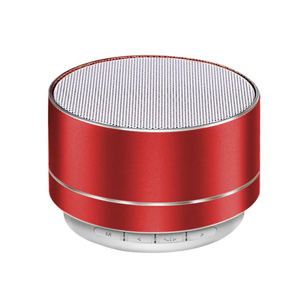 A10 Mini Portable Bluetooth Speaker - Compact Wireless Subwoofer for Outdoor and Home Use Red