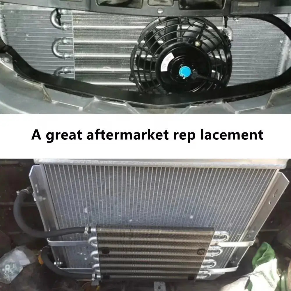 10 Row/16 Row Oil Cooler Kit, Universal Aluminum Remote Transmission Engine Cooler Auto-Manual Radiator Converter Kit by InterCyprus Trading Ltd