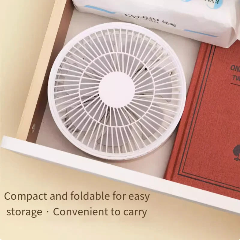 Retractable USB Foldable Mini Fan &ndash; Adjustable High Low