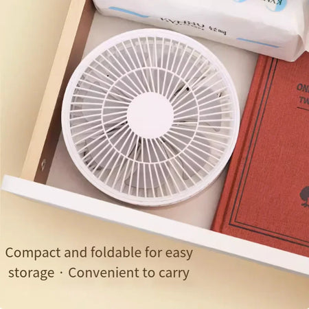 Retractable USB Foldable Mini Fan &ndash; Adjustable High Low