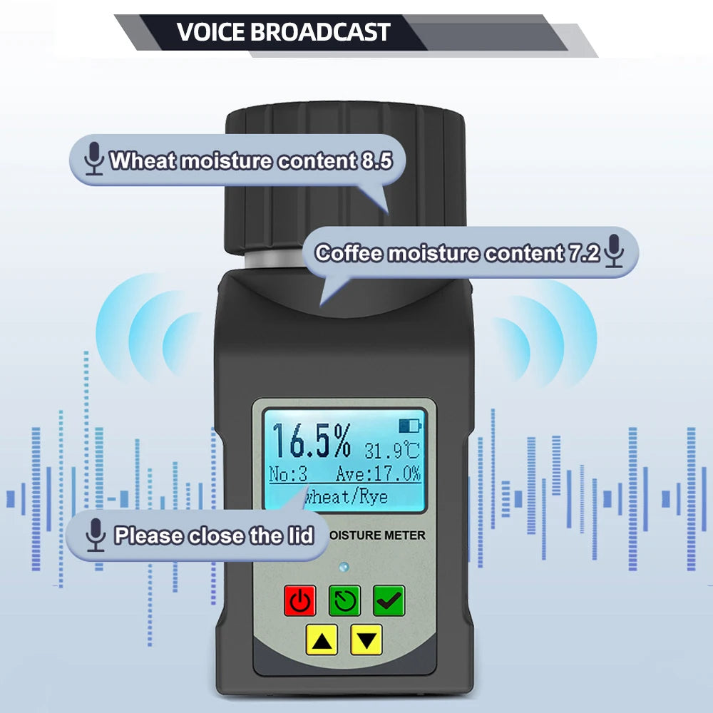MG-pro Grain Moisture Meter &ndash; Digital Backlit Display