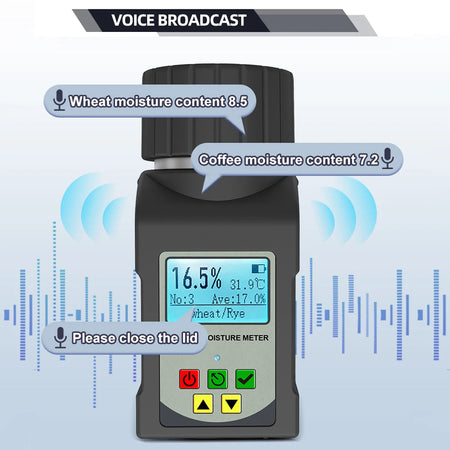 MG-pro Grain Moisture Meter &ndash; Digital Backlit Display