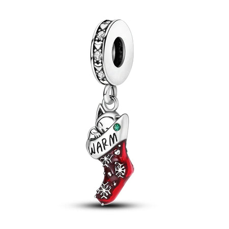 Elegant Christmas 925 Silver Charms for Pandora Bracelets KTC489