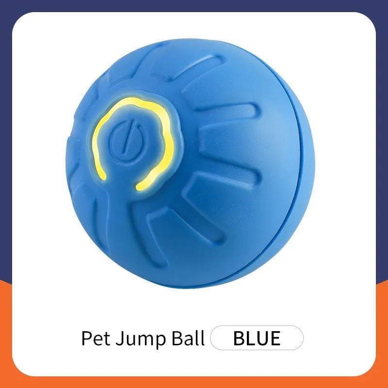 Interactive Smart Pet Ball - USB Rechargeable Electronic Toy for Puppies and Kittens - Birthday Gift for Dogs and Cats Blue / CHINA