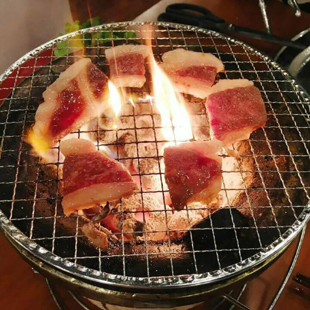 5-Piece Round Stainless Steel BBQ Grill Mesh Set