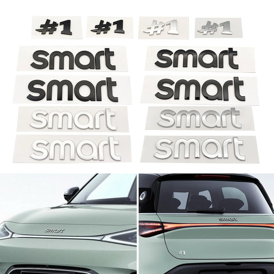 Autocollant d'emblème 3D avant et arrière de voiture, badge intelligent