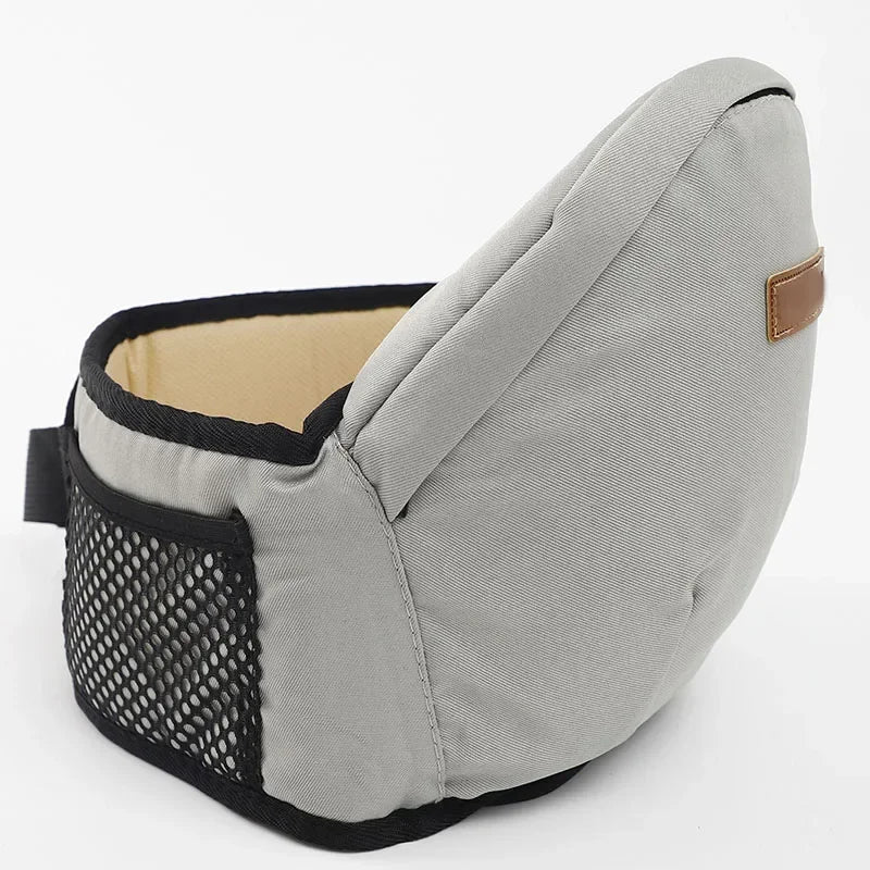 Multicolor Baby Carrier Waist Stool with 45&deg; Sling Hold | Infant Hip Seat Gray