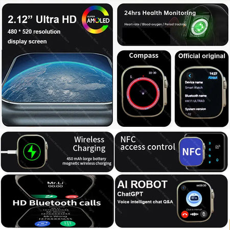 HK11 Ultra 3 Smartwatch &ndash; 4G Calling And AI Chat Robot