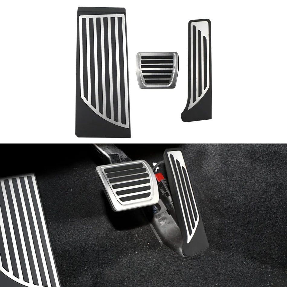 Cubiertas de Pedales de Gas y Freno Alfa Romeo Stelvio, Acero Inoxidable y ABS, AT 2016-2023