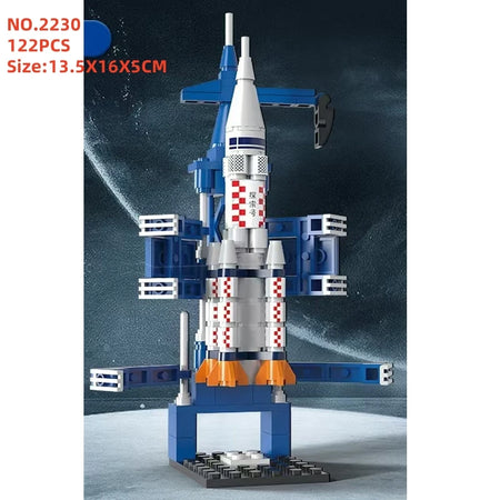 HOVFELER City Shuttle Satellite Rocket Building Blocks Set with Astronaut Figure 122Pcs NO BOX 2230 / CHINA