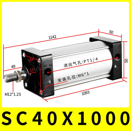 SC40 Series Bore 40mm Air Cylinder &ndash; High Thrust Up To 60 Kg
