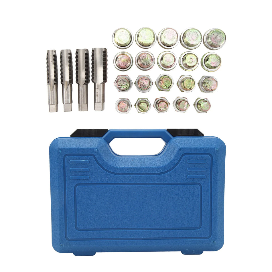 64Pc Oil Pan Thread Repair Kit for Cars M13 M15 M17 M20 Drain Plug Tools