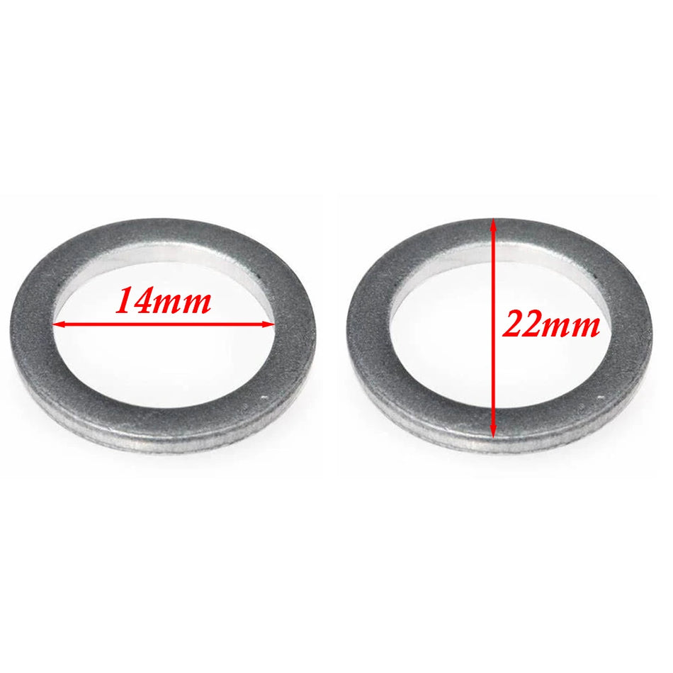 Aluminiowe podkładki zgniatane korka spustowego oleju do Honda Accord Civic CRV 14mm