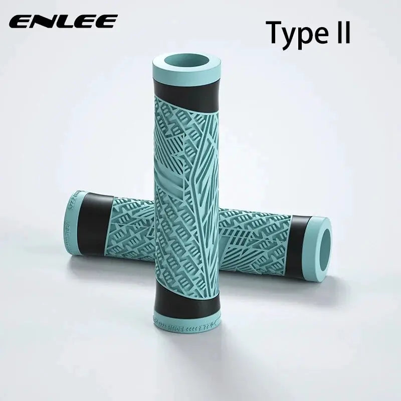 ENLEE Mtb Bike Grips Handle Flat Handlebar Bicycle Silicone Mountain Bicycle Handlebar Covers Soft Ultralight Grips Accessories by InterCyprus Trading Ltd