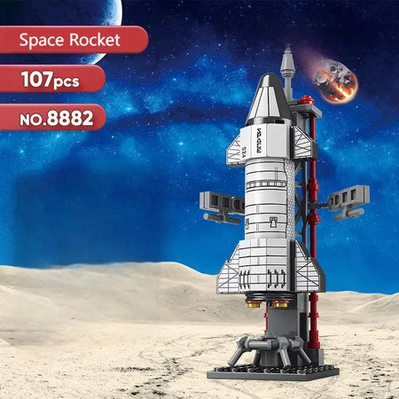 MOC Aerospaces Manned Rocket Center &ndash; Compatible with Lego 8882 107PCS NO BOX
