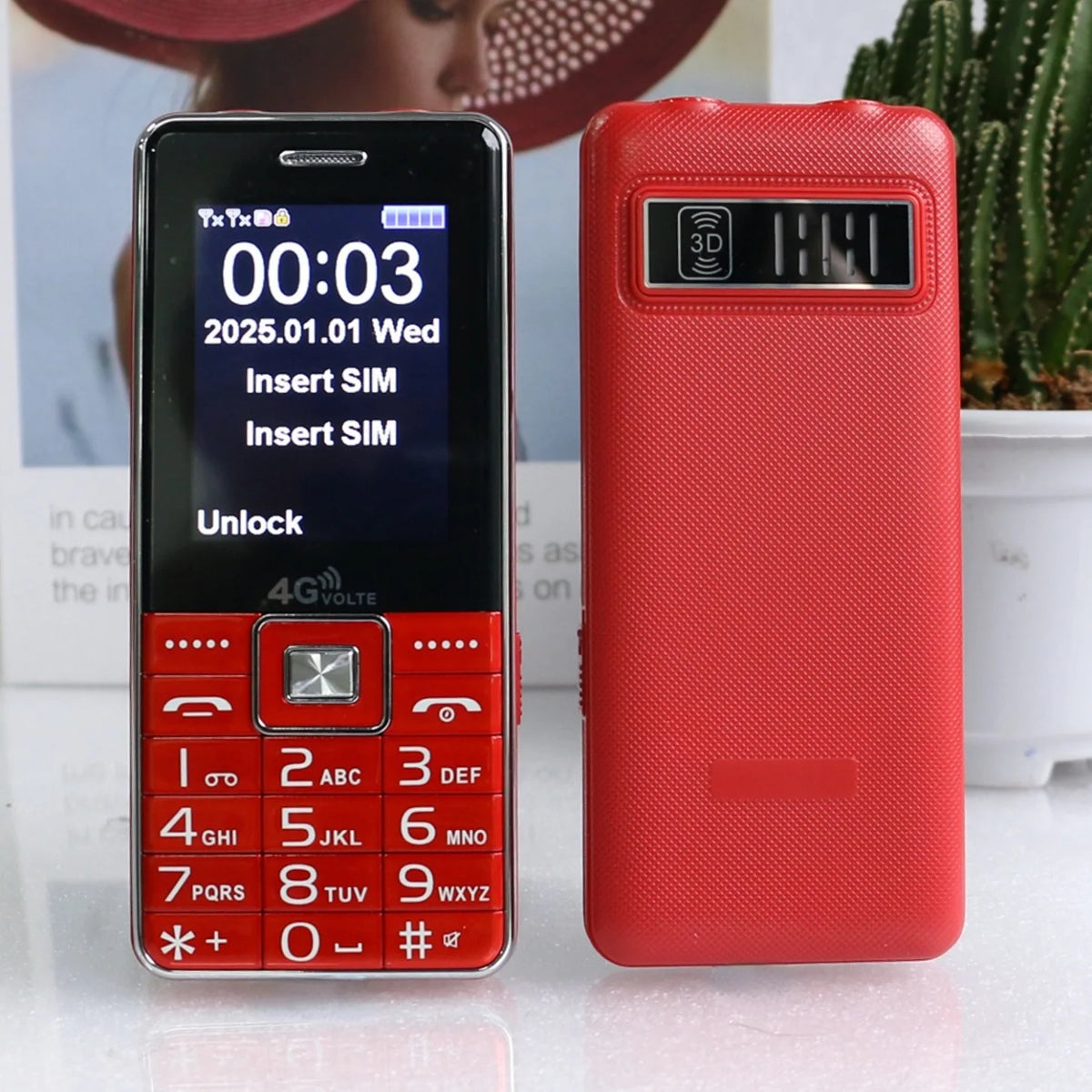 Mafam Elderly Phone Big Button &ndash; Long Battery Life G600plusRed