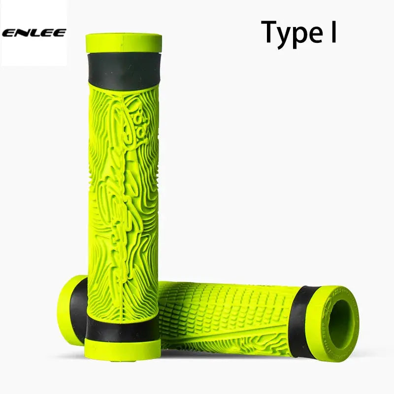 ENLEE Mtb Bike Grips Handle Flat Handlebar Bicycle Silicone Mountain Bicycle Handlebar Covers Soft Ultralight Grips Accessories by InterCyprus Trading Ltd
