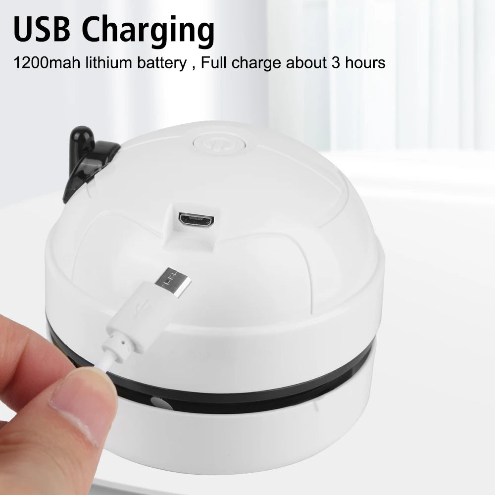 Mini Vacuum Cleaner Portable USB &ndash; Cute Robot Design