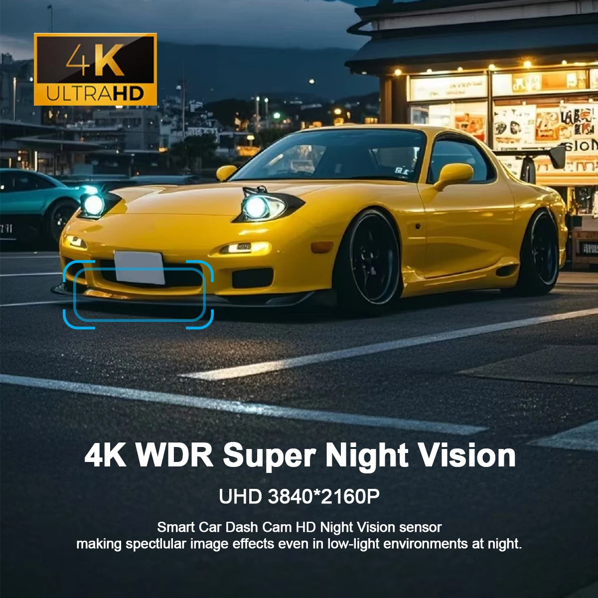 4K WiFi Dash Cam with Night Vision