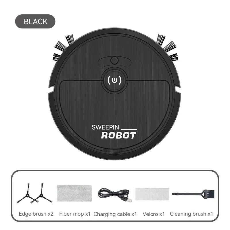MIJIA 5-In-1 Portable Mini Robot Vacuum &ndash; USB Rechargeable Black